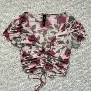 Urban Outfitters Floral Crop Top